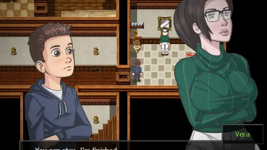 Bones Tales The Manor save features list including Lucile Harley Cosplay and Merchant BJ scenes