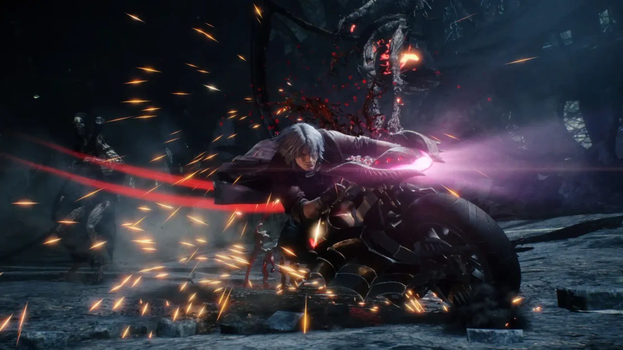 Devil May Cry 5 Action Gameplay Screenshot